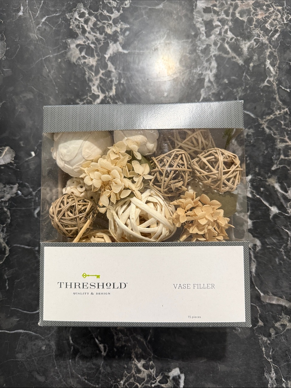 Threshold Neutral Mixed Decorative Vase Filler - Beige & Cream - Picture 3 of 3